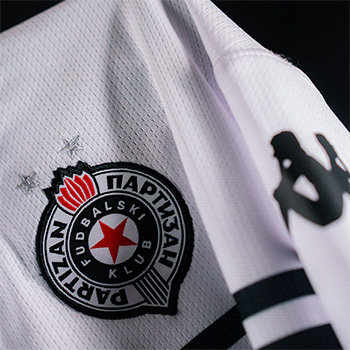 Kappa dečiji beli dres FK Partizan 2025/26-4 Kappa dečiji beli dres FK Partizan 2025/26-4