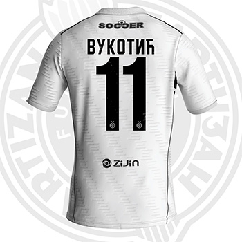 Kappa beli dres FK Partizan 2025/26 sa štampom-1