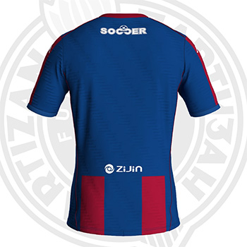 Kappa kids burgundy & blue jersey FC Partizan 2025/26-1 Kappa kids burgundy & blue jersey FC Partizan 2025/26-1