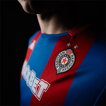Kappa burgundy & blue jersey FC Partizan 2025/26-3