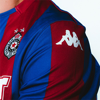 Kappa kids burgundy & blue jersey FC Partizan 2025/26-5 Kappa kids burgundy & blue jersey FC Partizan 2025/26-5