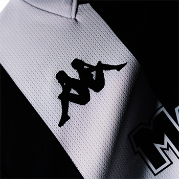 Kappa kids black & white jersey FC Partizan 2025/26 with print-4