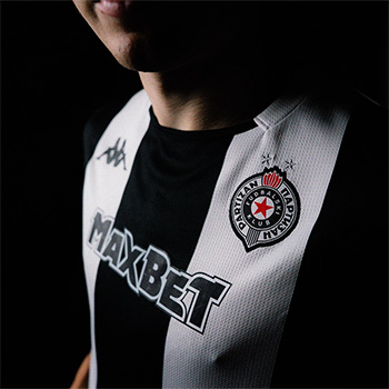Kappa kids black & white jersey FC Partizan 2025/26-5 Kappa kids black & white jersey FC Partizan 2025/26-5