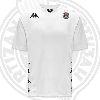 Kappa bela majica V-izrez FK Partizan 6098 Kappa bela majica V-izrez FK Partizan 6098