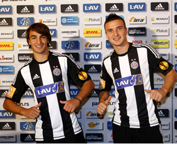 Adidas jersey FC Partizan for season 2012/13 with name
