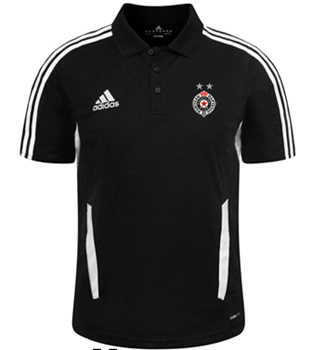 Adidas crna polo majica FK Partizan 