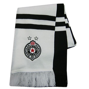 Bar šal FK Partizan (beli) 2433-1 Bar šal FK Partizan (beli) 2433-1