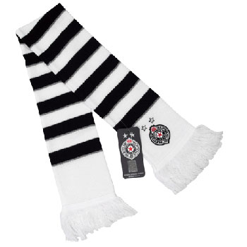 Dečiji bar šal FK Partizan - beli