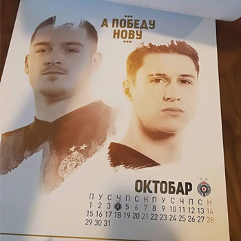 FC Partizan calendar 2018-4 FC Partizan calendar 2018-4