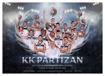 Kalendar KK Partizan 2014 Kalendar KK Partizan 2014