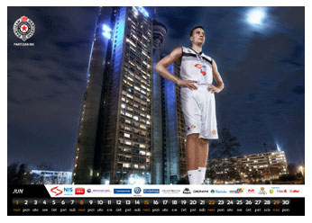 Kalendar KK Partizan 2014 Kalendar KK Partizan 2014