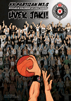 BC Partizan calendar 2012.