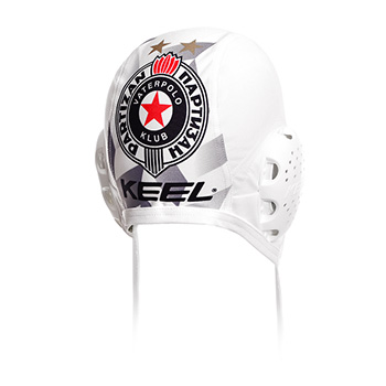 Keel waterpolo cap VK Partizan 2020/21 - white-1