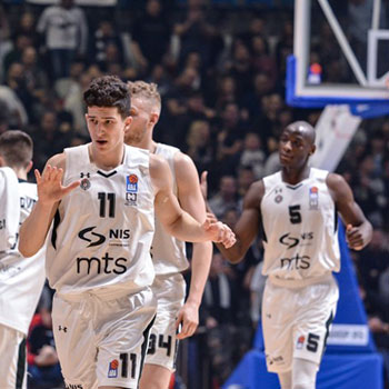 Beli dres KK Partizan 2018/19 © Under Armour™ sa štampom-2