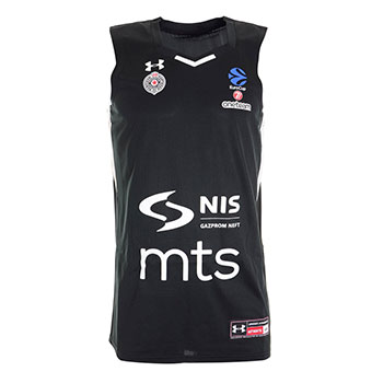 Crni dres KK Partizan 2018/19 © Under Armour™ sa štampom-2