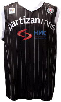 Partizanov košarkaški dres 10/11 - crni