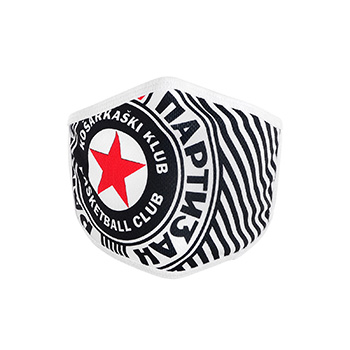 Zaštitna maska KK Partizan - manja-1 Zaštitna maska KK Partizan - manja-1