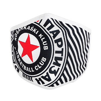Zaštitna maska KK Partizan - veća-1 Zaštitna maska KK Partizan - veća-1