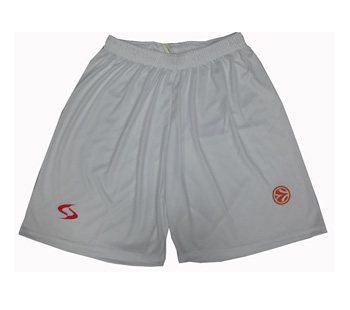 White shorts BC Partizan for season 2013/14 2993 White shorts BC Partizan for season 2013/14 2993