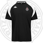 Kappa crna majica za trening FK Partizan 6084