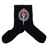 Sport socks Emblem FC Partizan - black 2129
