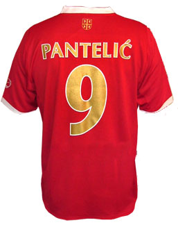 Offical NIKE Serbian football jersey (with player`s name)-1