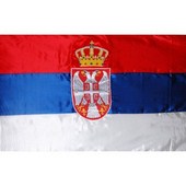Zvanična zastava Srbije 1,5 m x 1 m sa novim grbom